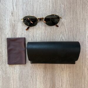 NEW Persol Sunglasses IDA PO 1018S Size 55 - 21 GOLD/GREEN 145 mm AUTHENTIC